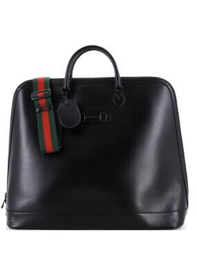 Gucci Horsebit Web Duffle Bag Leather #201046G20B